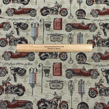 Pound A Metre Per Metre Luxury Printed canvas - 55'' Wide - (Car)