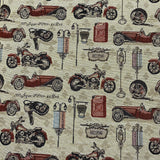 Pound A Metre Per Metre Luxury Printed canvas - 55'' Wide - (Car)