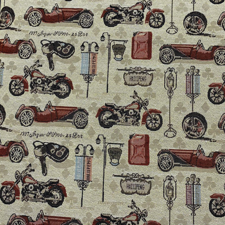 Pound A Metre Per Metre Luxury Printed canvas - 55'' Wide - (Car)