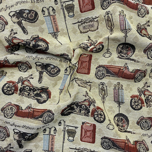 Pound A Metre Per Metre Luxury Printed canvas - 55'' Wide - (Car)