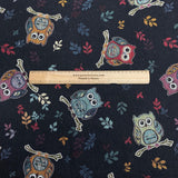 Pound A Metre Per Metre Luxury Printed canvas - 55'' Wide - (Owl)