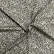 Pound A Metre Per Metre Luxury Printed Cotton – 45" Wide- (Grey Flower) (EOL)
