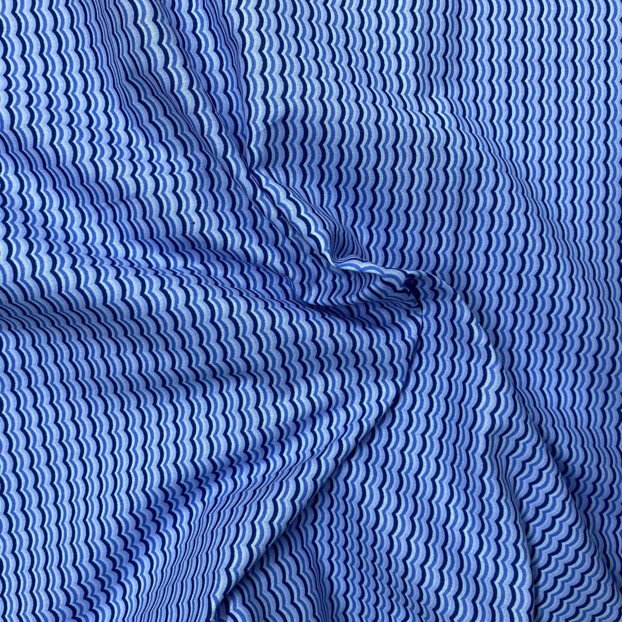 Pound A Metre Per Metre Luxury Printed Cotton – 45" Wide- (Waves) (EOL)