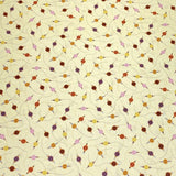 Pound A Metre Per Metre Per Metre Luxury Printed Quilting Cotton -(Custard) (Autumn Sale)