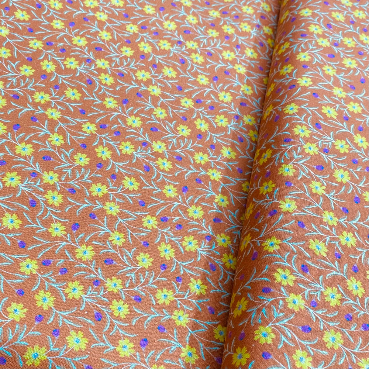 Pound A Metre Per Metre Per Metre Luxury Printed Quilting Cotton - (Orange)