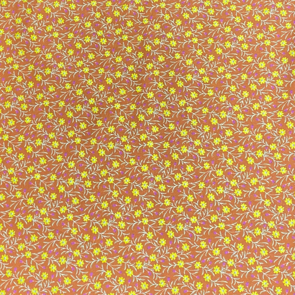 Pound A Metre Per Metre Per Metre Luxury Printed Quilting Cotton - (Orange)