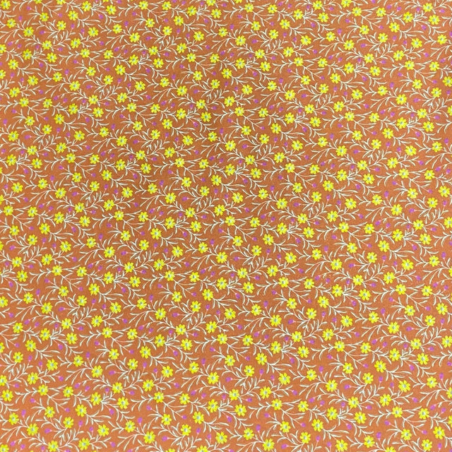 Pound A Metre Per Metre Per Metre Luxury Printed Quilting Cotton - (Orange)