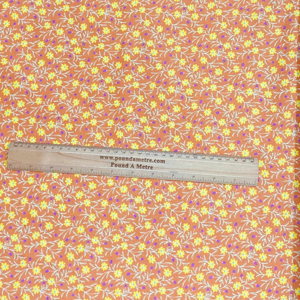 Pound A Metre Per Metre Per Metre Luxury Printed Quilting Cotton - (Orange)