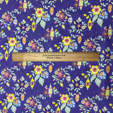 Pound A Metre Per Metre Per Metre Luxury Printed Quilting Cotton - (Purple) (Autumn Sale)