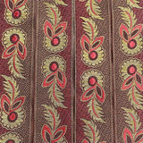 Pound A Metre Per Metre, Metallic Trimming, 45mm Wide (Maroon & Gold)