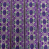 Pound A Metre Per Metre, Metallic Trimming, 45mm Wide (Purple & Light Gold)