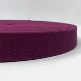Pound A Metre Per Metre Plain Colours Webbing: For Bag Straps- (Aubergine) 38mm / 40mm