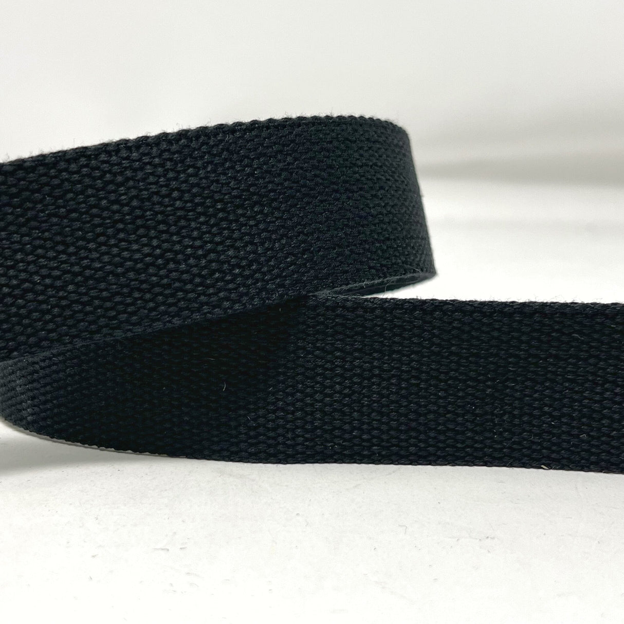 Pound A Metre Per Metre Plain Colours Webbing: For Bag Straps- (Black) 38mm / 40mm