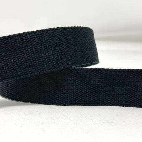 Pound A Metre Per Metre Plain Colours Webbing: For Bag Straps- (Black) 38mm / 40mm