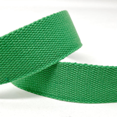 Pound A Metre Per Metre Plain Colours Webbing: For Bag Straps- (Green) 38mm / 40mm