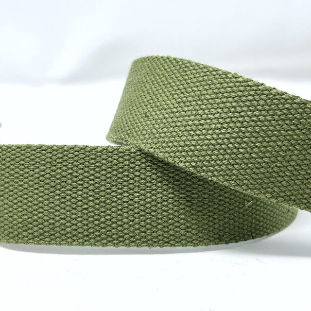 Pound A Metre Per Metre Plain Colours Webbing: For Bag Straps- (Olive) 38mm / 40mm