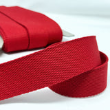Pound A Metre Per Metre Plain Colours Webbing: For Bag Straps- (Red) 38mm / 40mm