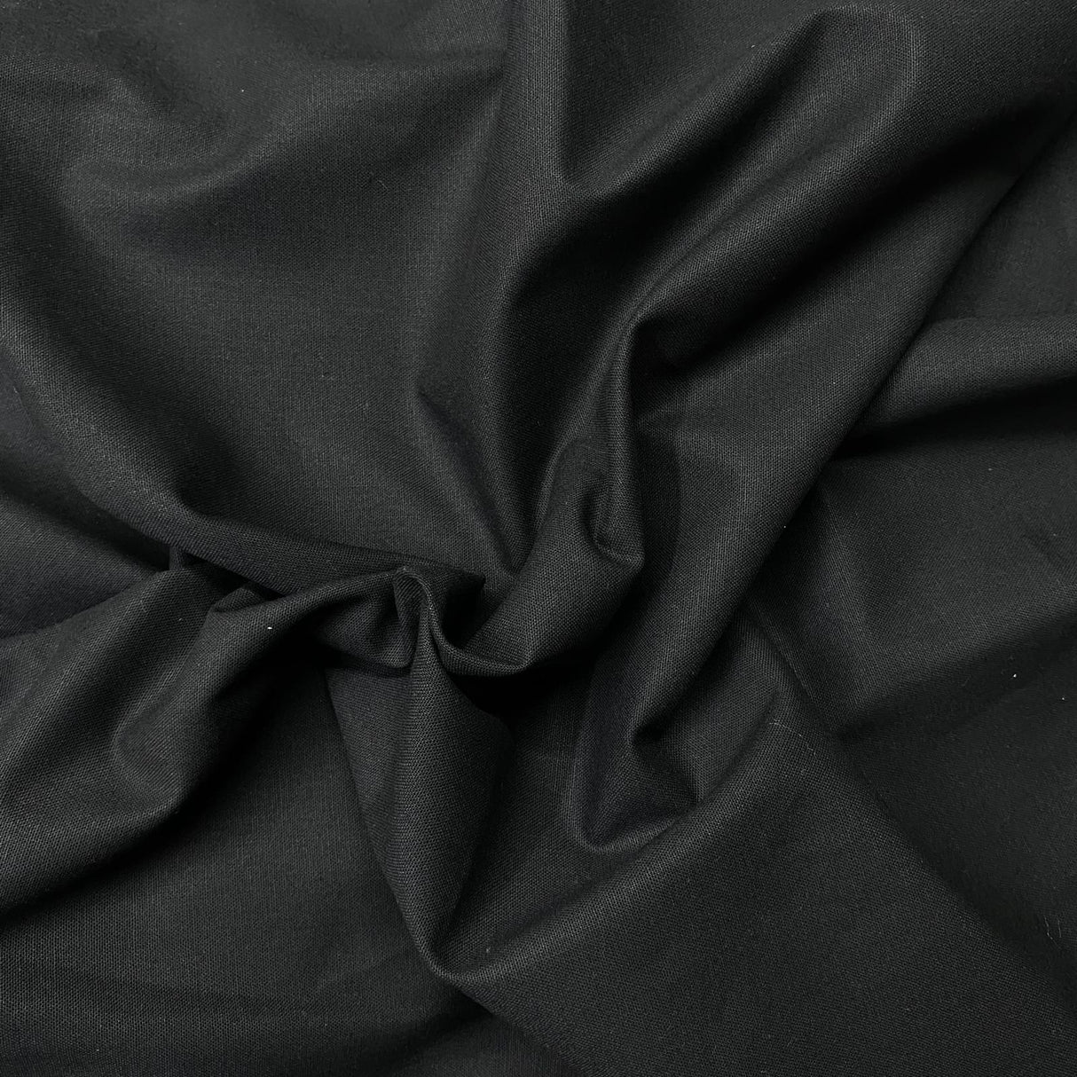 Pound A Metre Per Metre Plain Cotton Canvas - 55" Wide (Black)