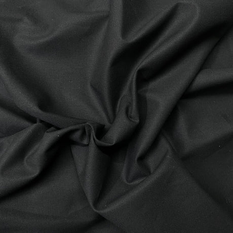 Pound A Metre Per Metre Plain Cotton Canvas - 55" Wide (Black)