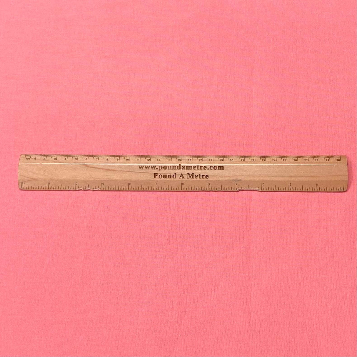 Pound A Metre Per Metre Plain Cotton Canvas - 55" Wide (Coral)