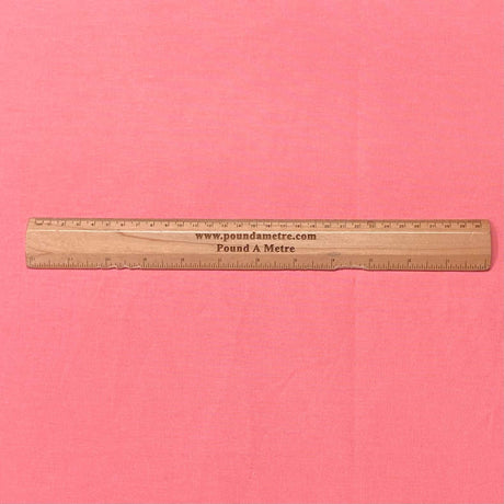 Pound A Metre Per Metre Plain Cotton Canvas - 55" Wide (Coral)