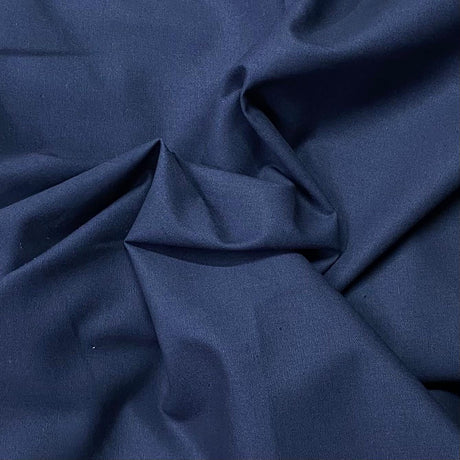 Pound A Metre Per Metre Plain Cotton Canvas - 55" Wide (Navy)