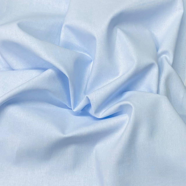 Pound A Metre Per Metre Plain Cotton Canvas - 55" Wide (Sky)
