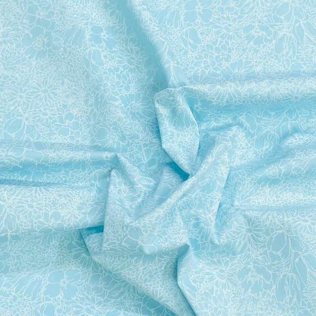 Pound A Metre Per Metre Premium Digital Cotton 45'' Wide (Aqua)