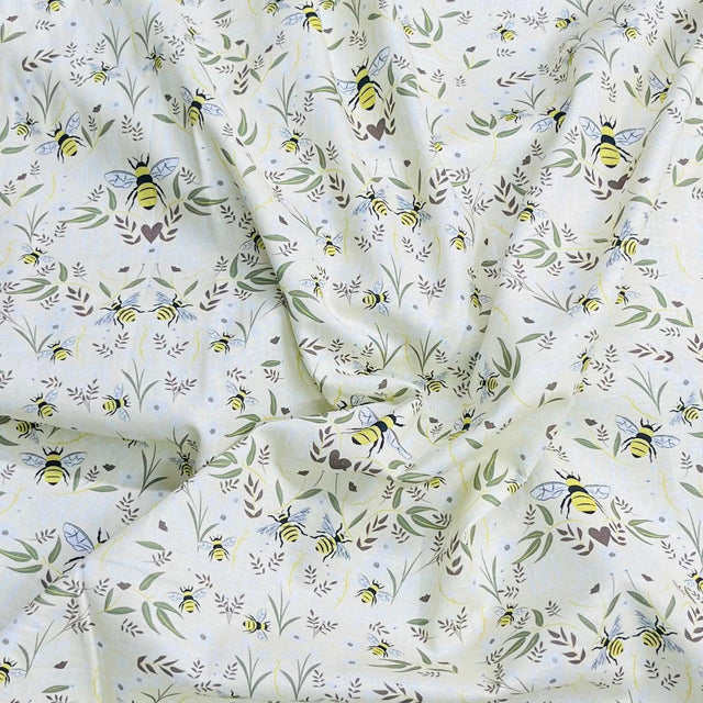 Pound A Metre Per Metre Premium Digital Cotton 45'' Wide (Bee)