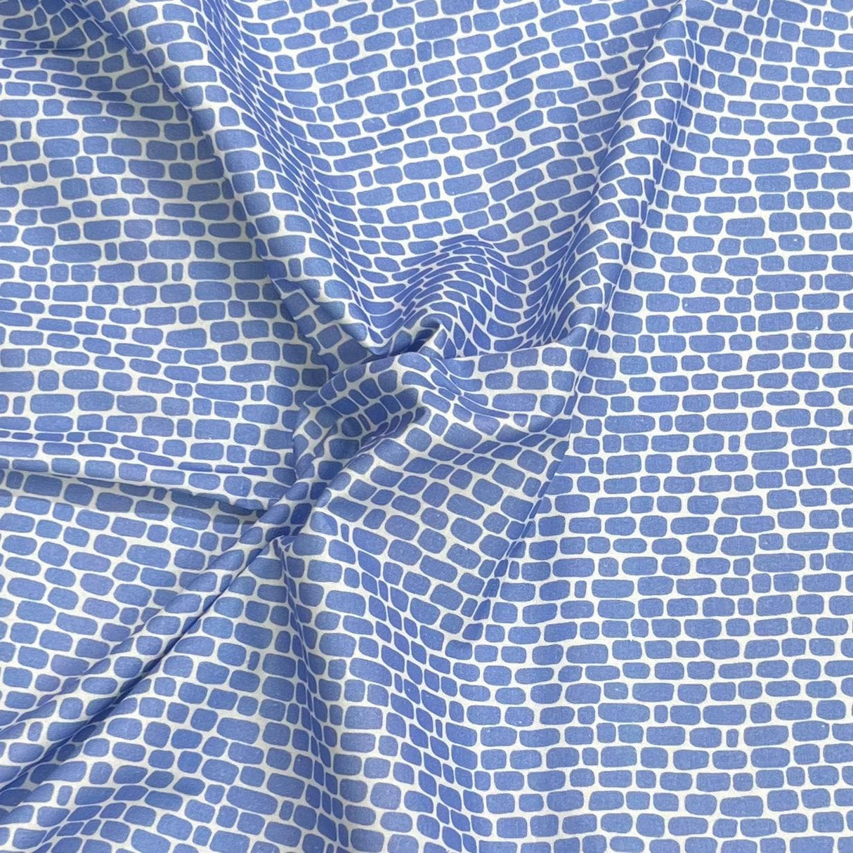 Pound A Metre Per Metre Premium Digital Cotton 45'' Wide (Blue Brick)