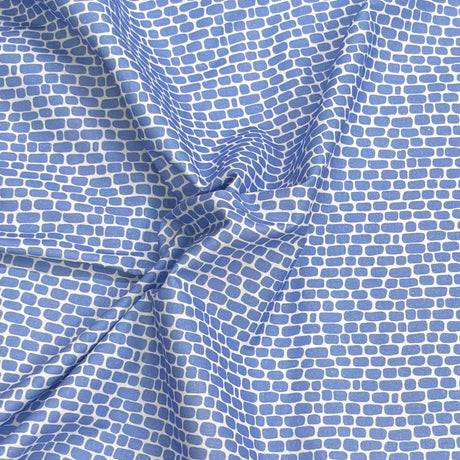 Pound A Metre Per Metre Premium Digital Cotton 45'' Wide (Blue Brick)