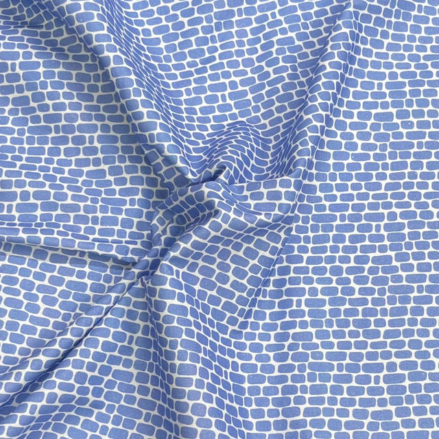 Pound A Metre Per Metre Premium Digital Cotton 45'' Wide (Blue Brick)