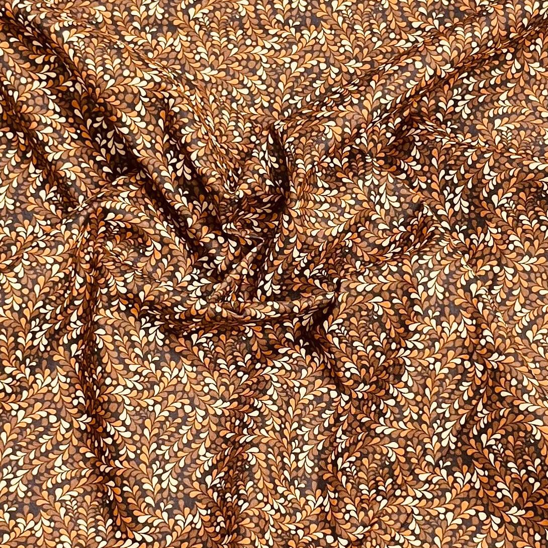 Pound A Metre Per Metre Premium Digital Cotton 45'' Wide (Brown)