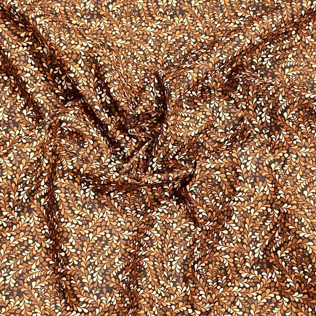 Pound A Metre Per Metre Premium Digital Cotton 45'' Wide (Brown)