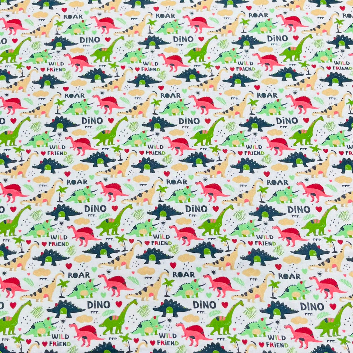 Pound A Metre Per Metre Premium Digital Cotton 45'' Wide (Dinosaur)