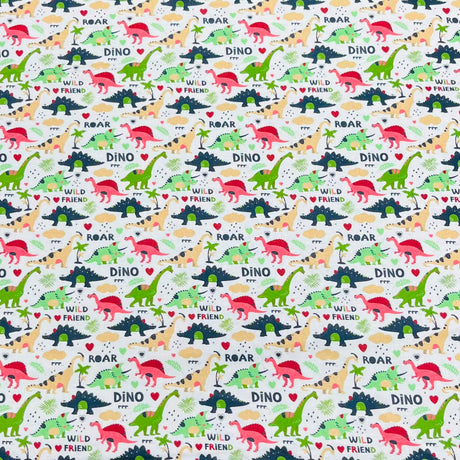Pound A Metre Per Metre Premium Digital Cotton 45'' Wide (Dinosaur)