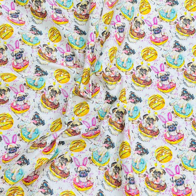 Pound A Metre Per Metre Premium Digital Cotton 45'' Wide (Donut)