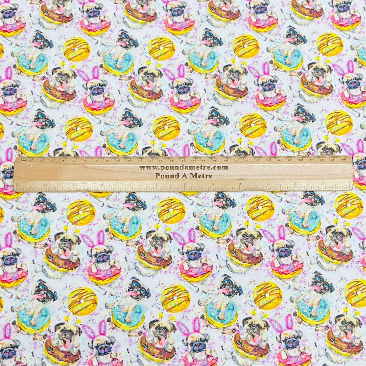 Pound A Metre Per Metre Premium Digital Cotton 45'' Wide (Donut)
