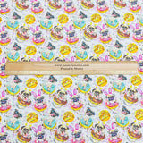 Pound A Metre Per Metre Premium Digital Cotton 45'' Wide (Donut)