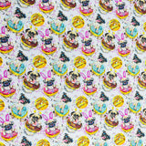 Pound A Metre Per Metre Premium Digital Cotton 45'' Wide (Donut)