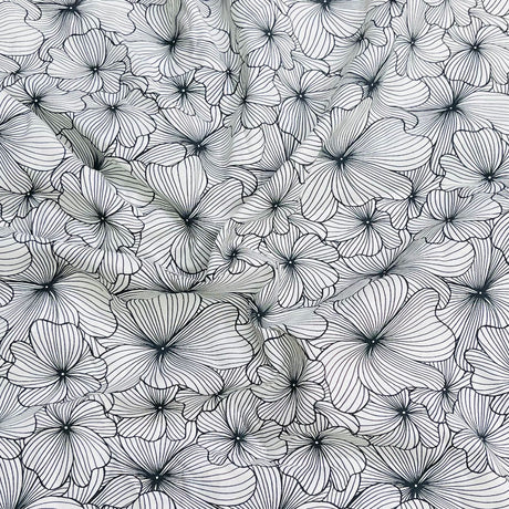 Pound A Metre Per Metre Premium Digital Cotton 45'' Wide (Flower)