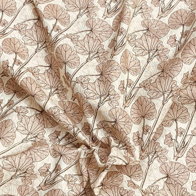 Pound A Metre Per Metre Premium Digital Cotton 45'' Wide (Light Brown)