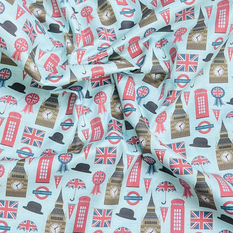 Pound A Metre Per Metre Premium Digital Cotton 45'' Wide (London)