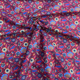 Pound A Metre Per Metre Premium Digital Cotton 45'' Wide (Maroon Garden)