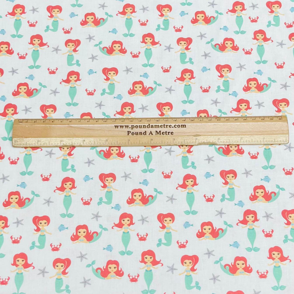Pound A Metre Per Metre Premium Digital Cotton 45'' Wide (Mermaid)