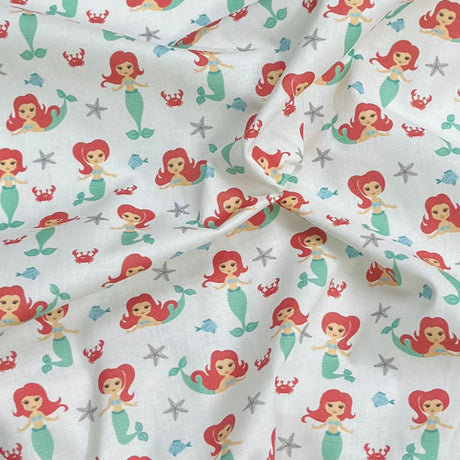 Pound A Metre Per Metre Premium Digital Cotton 45'' Wide (Mermaid)