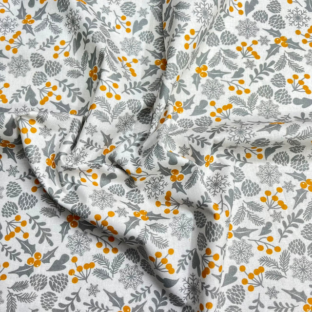 Pound A Metre Per Metre Premium Digital Cotton 45'' Wide (Mistletoe)