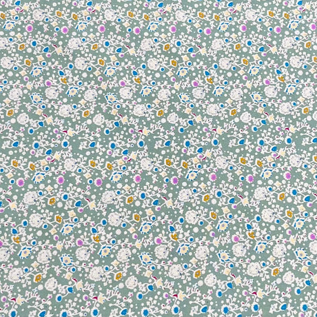 Pound A Metre Per Metre Premium Digital Cotton 45'' Wide (Multi Flower)