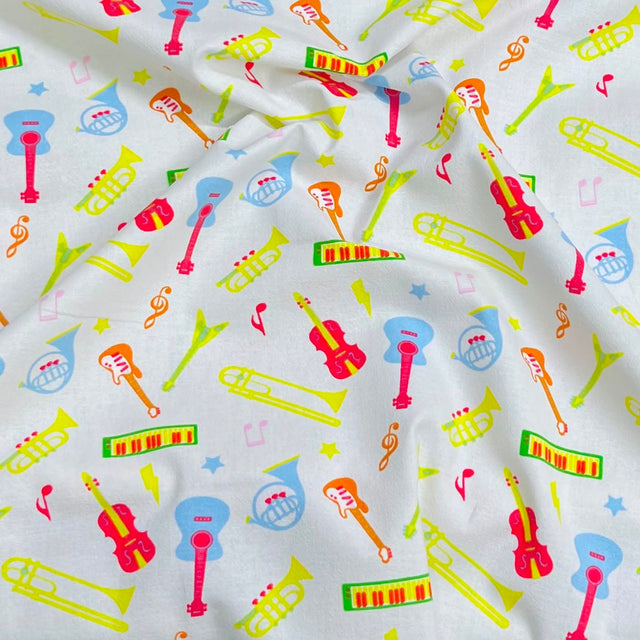 Pound A Metre Per Metre Premium Digital Cotton 45'' Wide (Music)