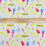 Pound A Metre Per Metre Premium Digital Cotton 45'' Wide (Music)